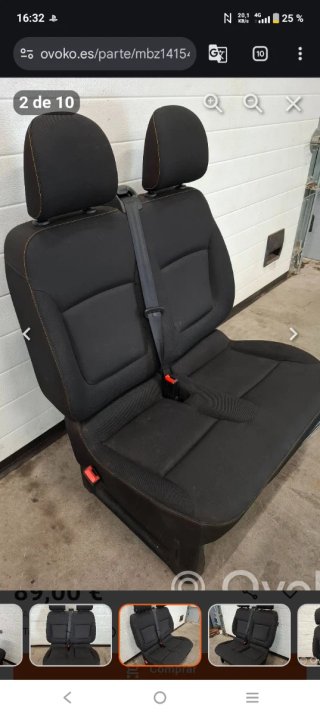 Asiento Doble Copiloto Renault Trafic 2017