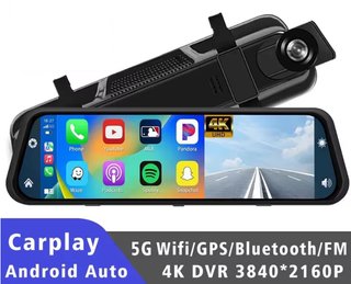 Espejo retrovisor 10" 3840x2160P Dashcam Android