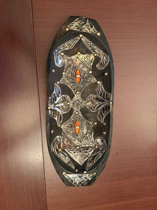 Bandeja Decorativa de Madera Estilo Marroquí