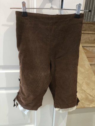 Pantalón de Pana Marrón Traje Baturro Talla 6