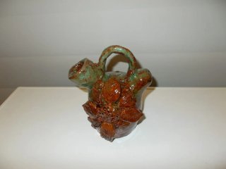 Escultura de cerámica artesanal - botijo 9x17cm