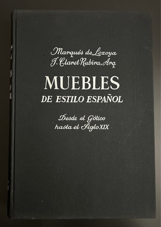 Muebles de estilo español.