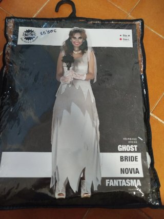 Disfraz Novia Fantasma Fiestas Guirca Talla l