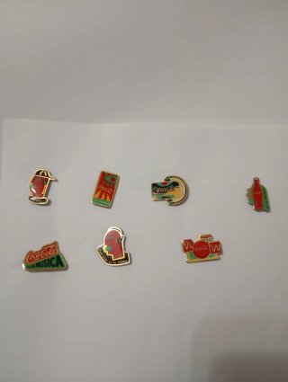 Set di 7 Pin Coca-Cola