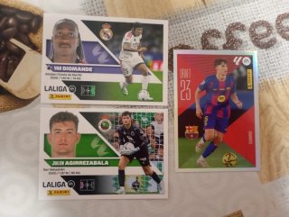 3 Cromos Panini La Liga 26-27