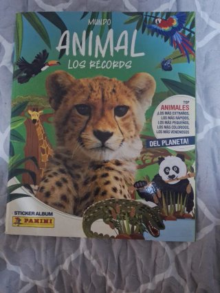 Álbum de Cromos Panini Mundo Animal Completo