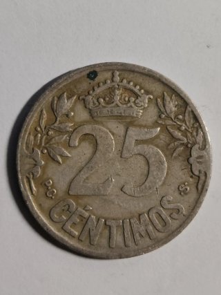 Moneda de 25 Céntimos de 1925.