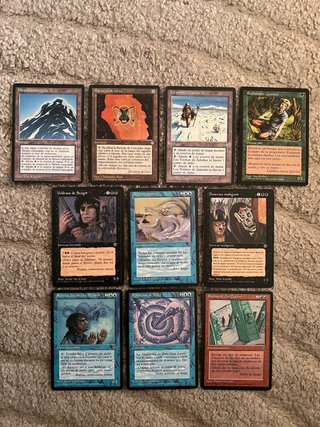 Cartas Magic años 90