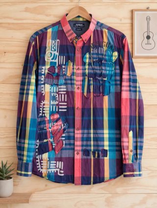 Camisa Desigual Hombre Multicolor XXL