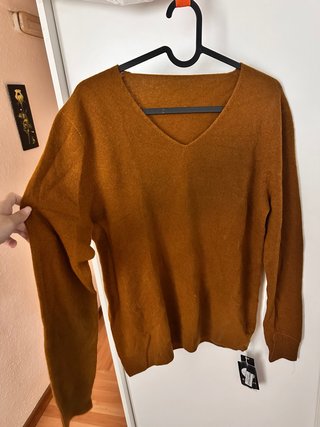 Jersey de lana color marrón
