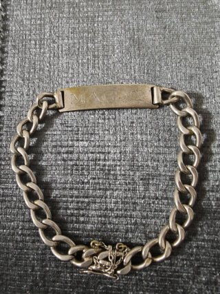 Pulsera de Plata Grabada