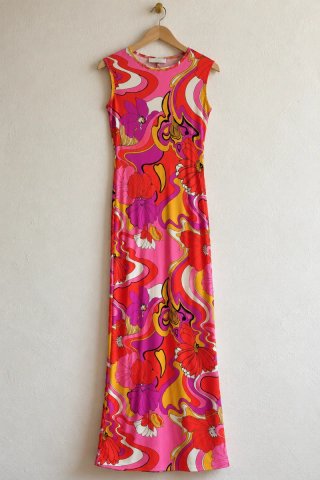 Vestido Maxi Vintage Años 90 Miss Moneypenny