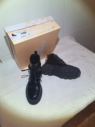 Botas Little Camila's Negras Talla 35