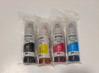Set de 4 Tintas Epson 104 EcoTank
