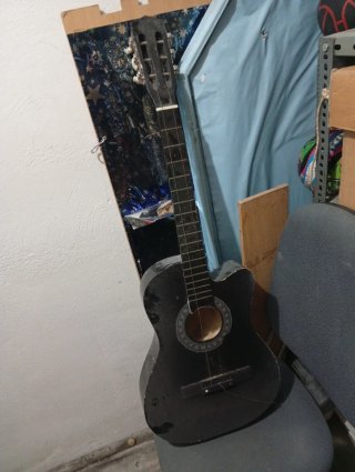 Guitarra Española Negra