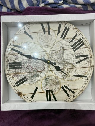 Orologio da Parete con Design di Mappamondo
