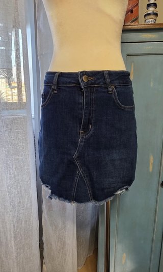Falda Pantalón Vaquera Azul Oscuro