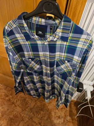 Camisa de cuadros Clockhouse Talla XL