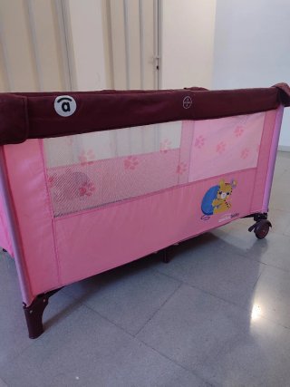 Cuna de viaje Asalvo Baby rosa
