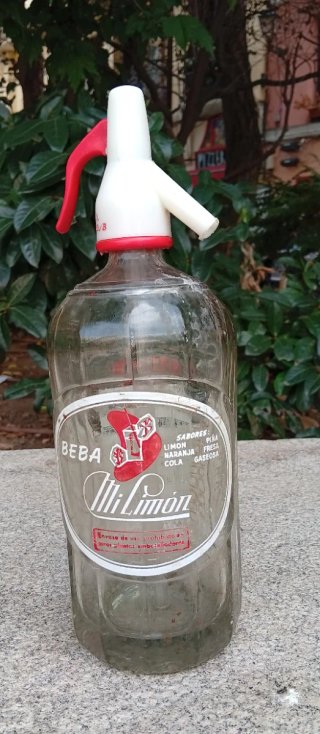 Botella Sifón Antigua Mi Limón