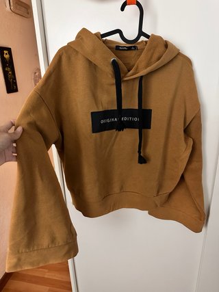 Sudadera Bershka Marrón Talla s