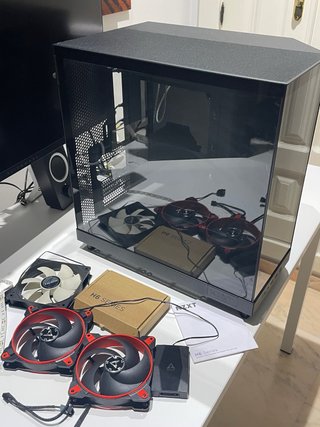 Caja PC NZXT H6 Flow Negra + Ventiladores Arctic