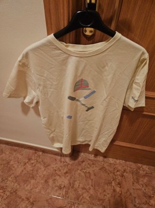 Camiseta Manga Corta Beige Talla XL