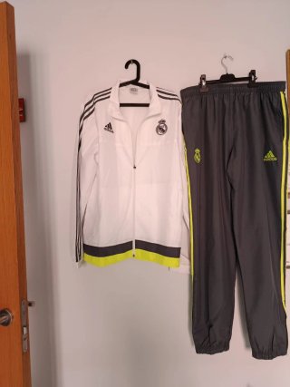 Chándal Real Madrid Adidas Blanco y Gris