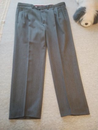 Pantalón de vestir gris talla 48 hombre