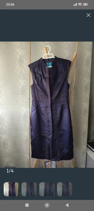 Vestido de evento Tintoretto morado Talla M