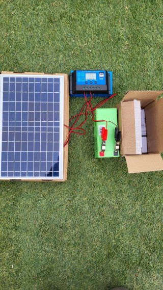 Kit solar 10w con batería 7ah todo nuevo