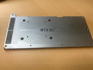 Backplate NVIDIA RTX 2070 Founders Edition