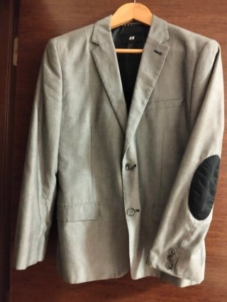 Americana hombre Gris H&M con coderas