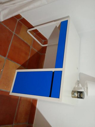 Escritorio Juvenil Blanco y Azul