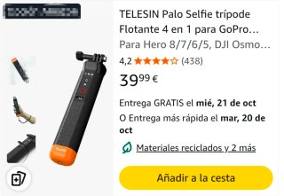 Palo Selfie Trípode Flotante 4 en 1 TELESIN