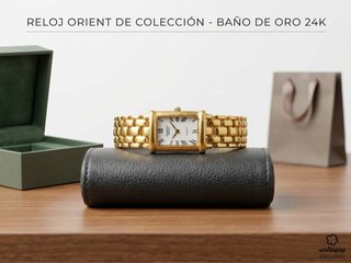 Reloj Orient Baño de Oro 24k