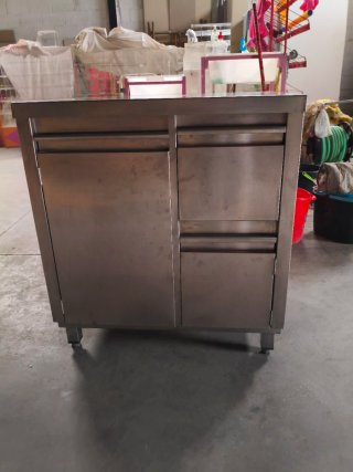 Mueble Cafetera de Acero Inoxidable