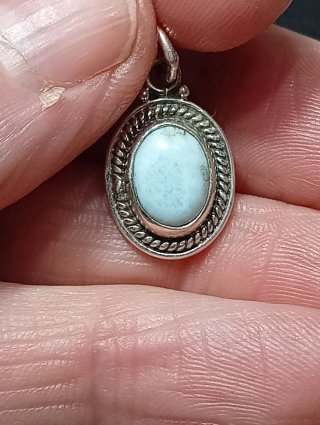 Colgante de Plata de Ley larimar