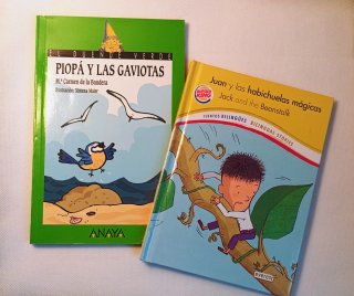 Pack 2 libros infantiles: uno bilingüe y Piopá