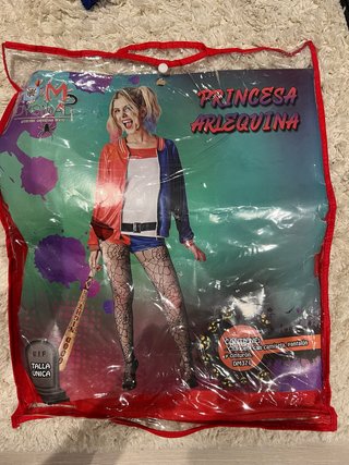 Disfraz Princesa Arlequina Talla Única