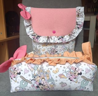 Conjunto de mochila guarderia y estuche/neceser