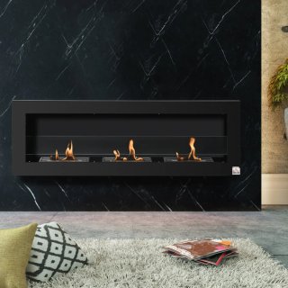 Chimenea de Bioetanol de pared 3h combustión 20m3