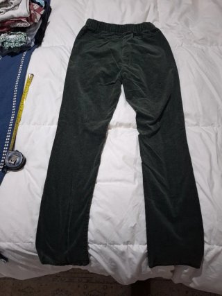 Pantalones de micropana verdes