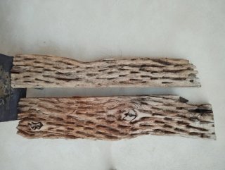 SET DE DOS PIEZAS DE MADERA DE TRILLO