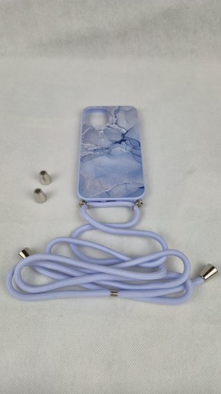 Funda iPhone 12 6.1 Azul con Cordón