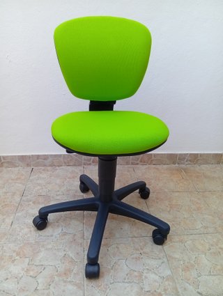 Silla de estudio infantil-juvenil verde