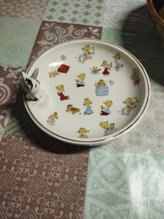 Plato térmico Vintage con Decoración Infantil