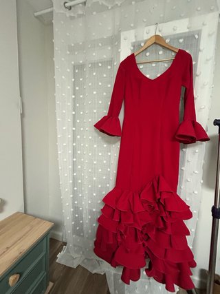 Vestido de flamenca rojo