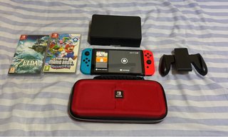 Nintendo Switch OLED 64GB + Zelda TOTK + Wonder