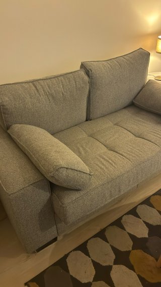 Sofá de 2 plazas gris